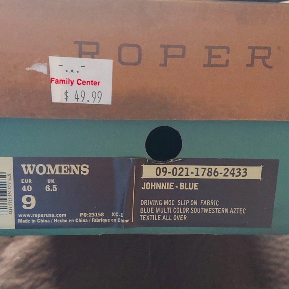 Roper brand aztec shoes